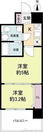 セレニテ江坂ルフレの物件間取画像